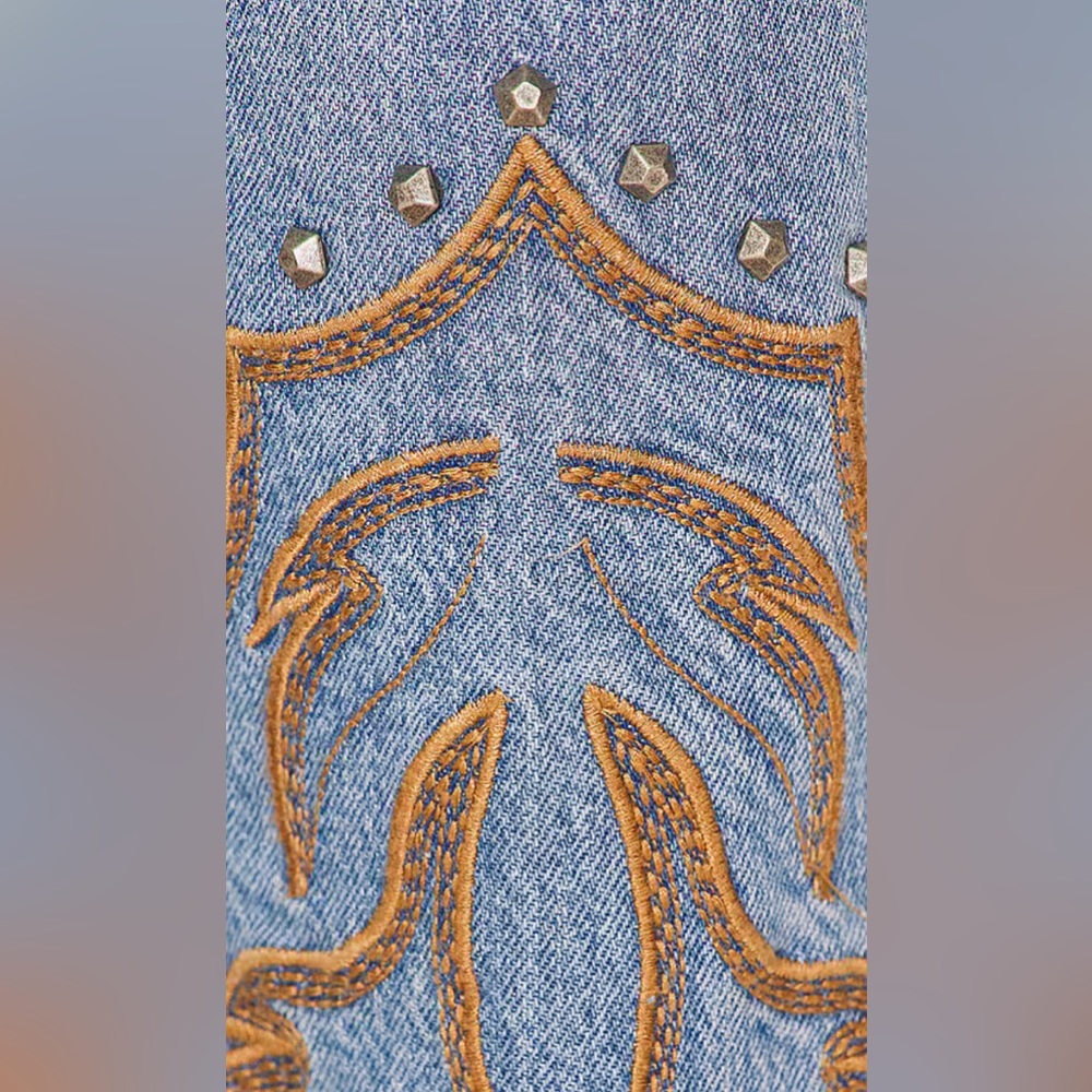 Free People X Understated Leather Western Jeans - Picture 11 of 13
